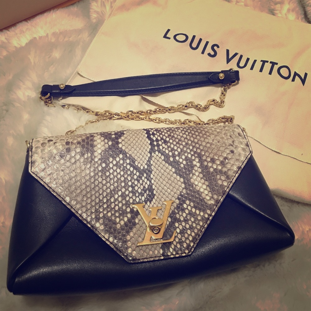 Louis Vuitton love note python purse